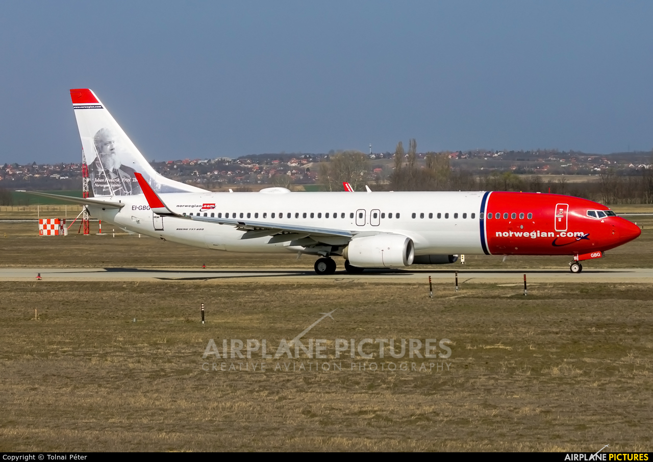 Norwegian Air International EI-GBG aircraft at Budapest Ferenc Liszt International Airport