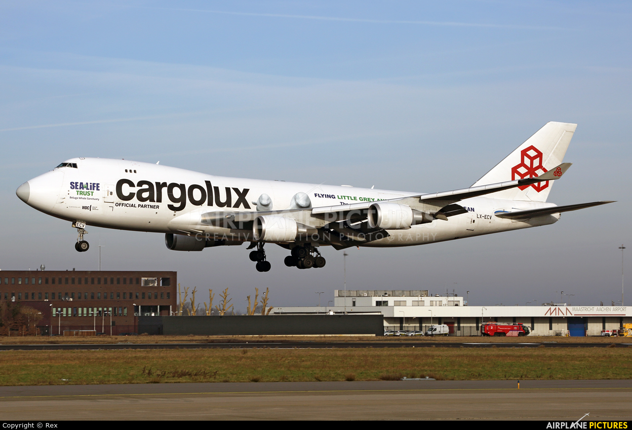 Cargolux LX-ECV aircraft at Maastricht - Aachen