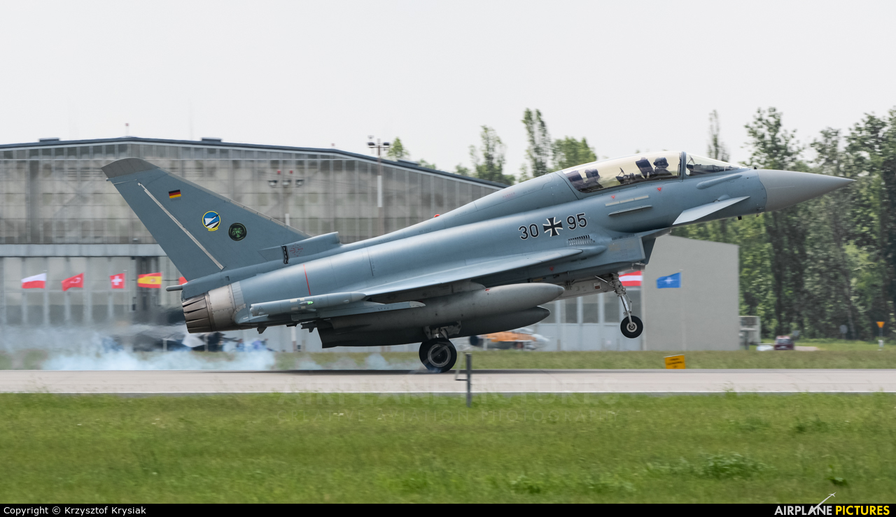 Germany - Air Force 30+95 aircraft at Poznań - Krzesiny