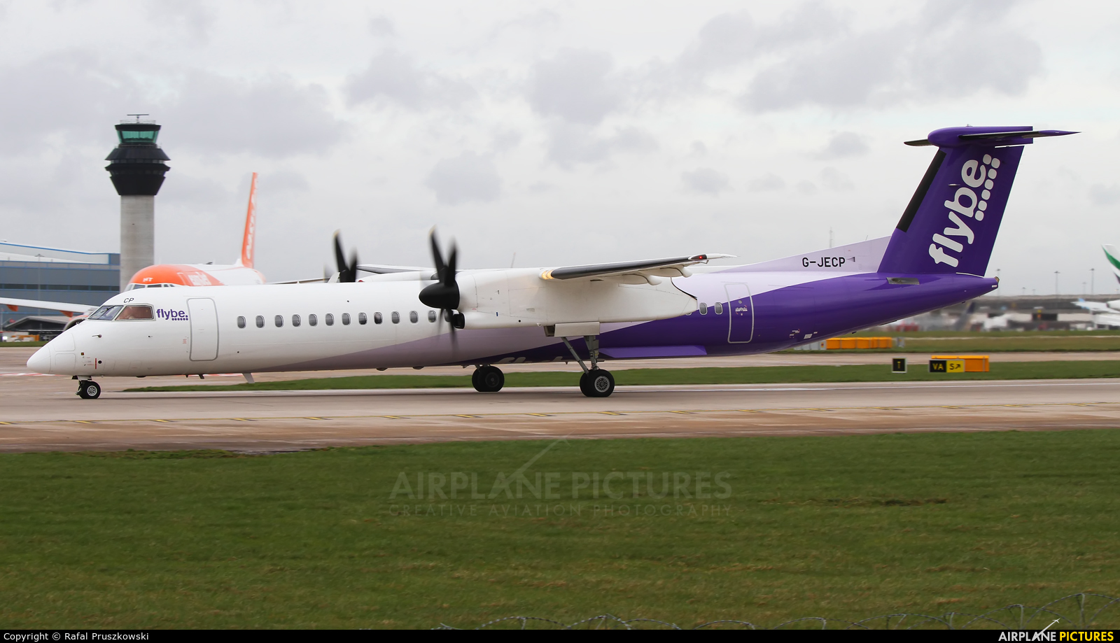 Flybe G-JECP aircraft at Manchester