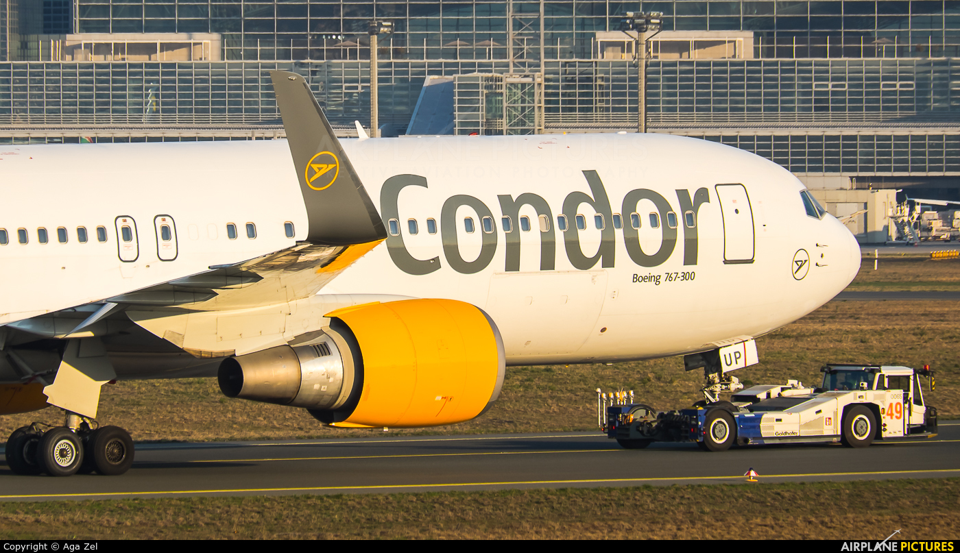 Condor D-ABUP aircraft at Frankfurt