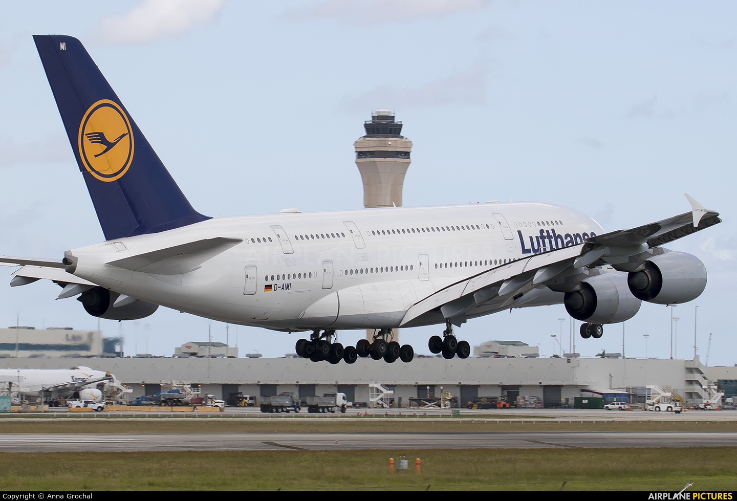 Lufthansa D-AIMI aircraft at Miami Intl