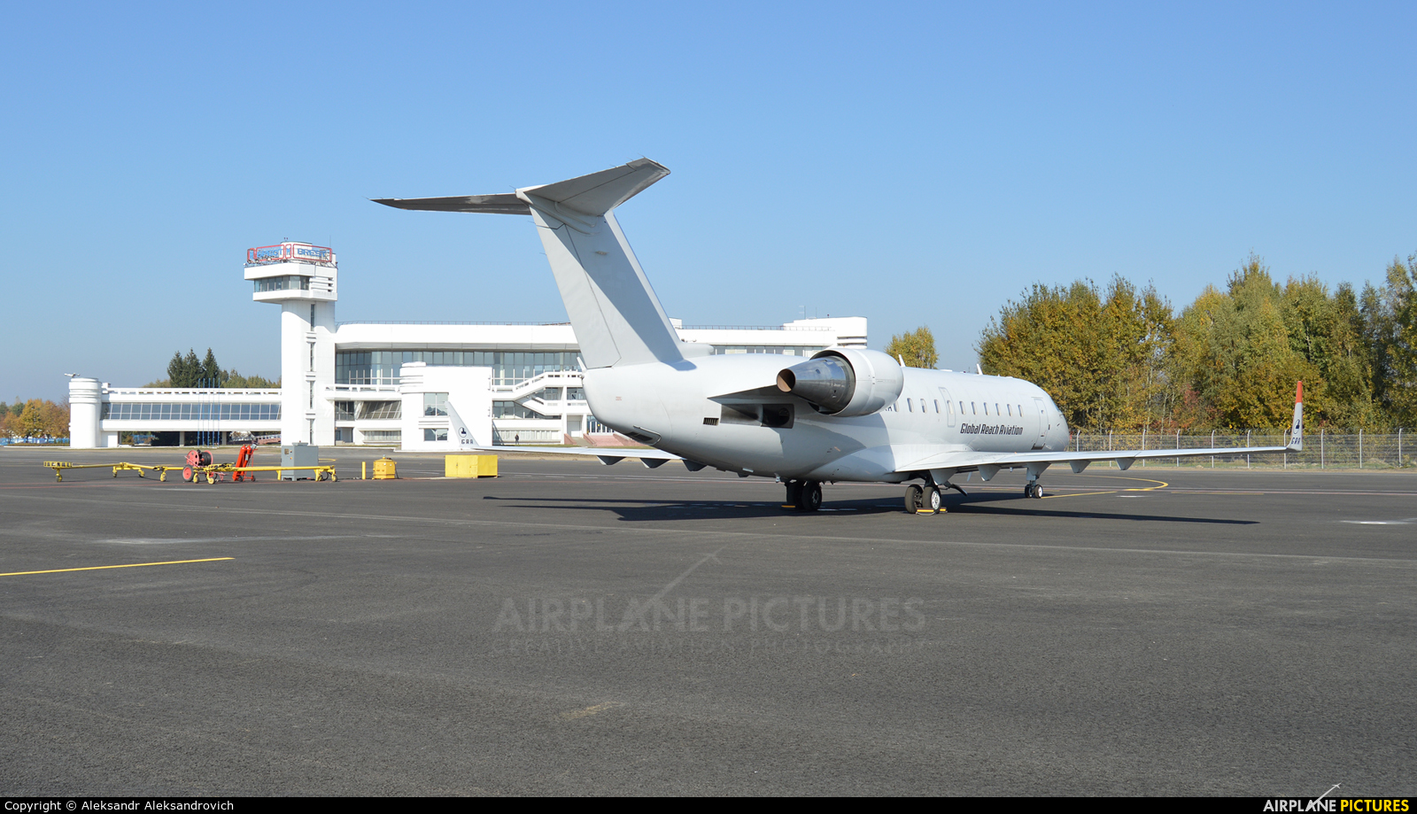 Global Reach Aviation D-AGRA aircraft at Brest Airport