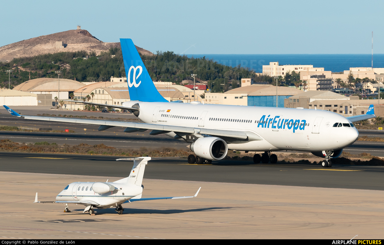 Air Europa EC-KTG aircraft at Aeropuerto de Gran Canaria