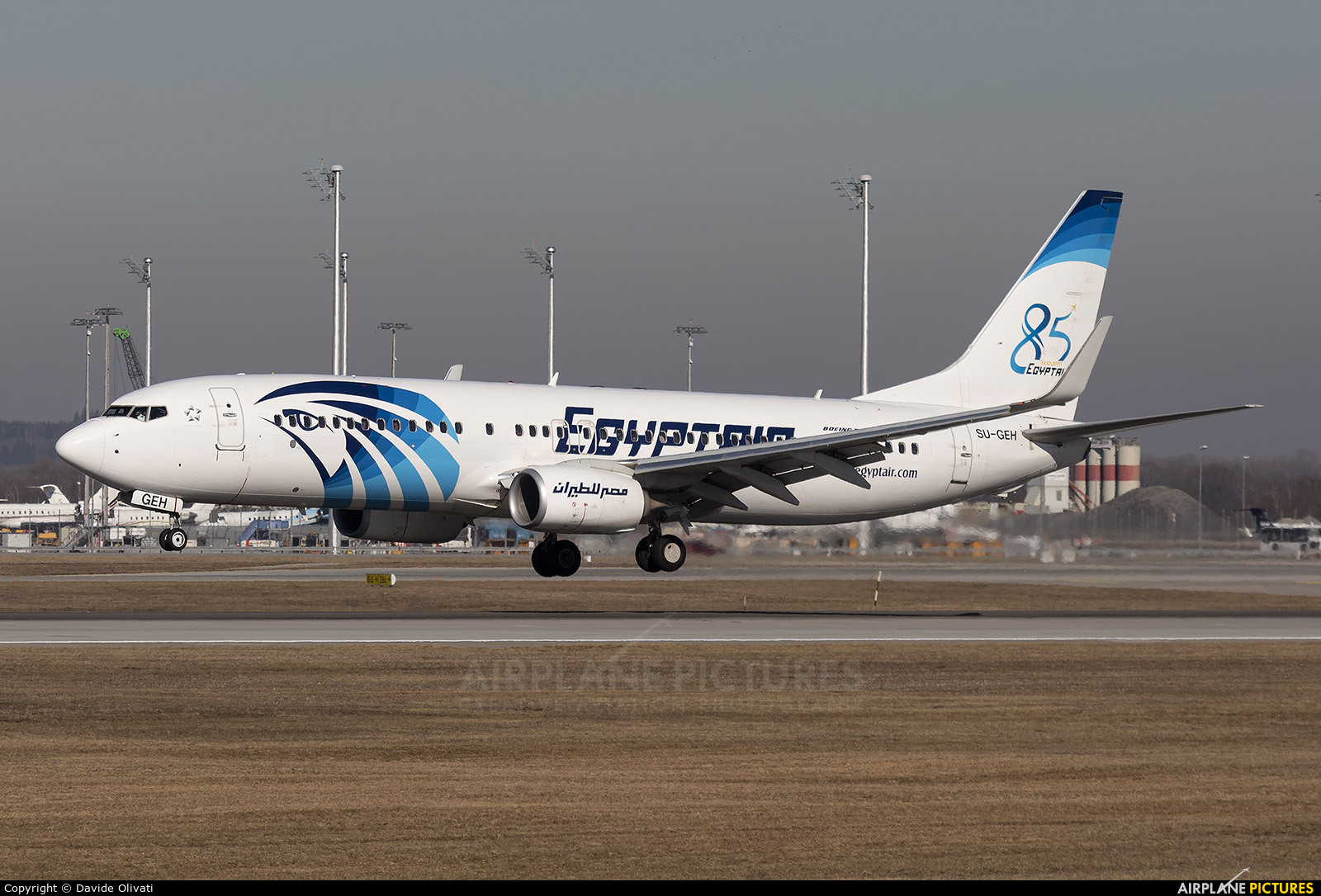 Egyptair SU-GEH aircraft at Munich