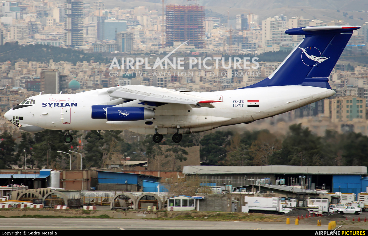 Syrian Air YK-ATB aircraft at Tehran - Mehrabad Intl