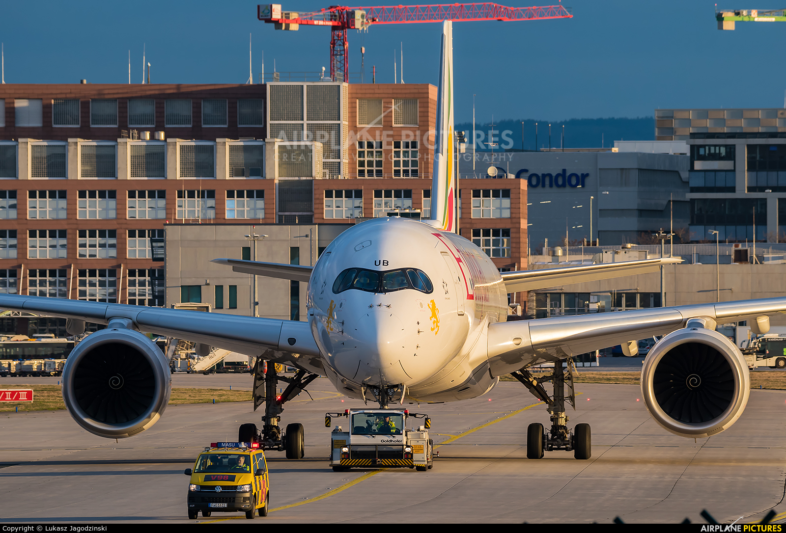 Ethiopian Airlines ET-AUB aircraft at Frankfurt