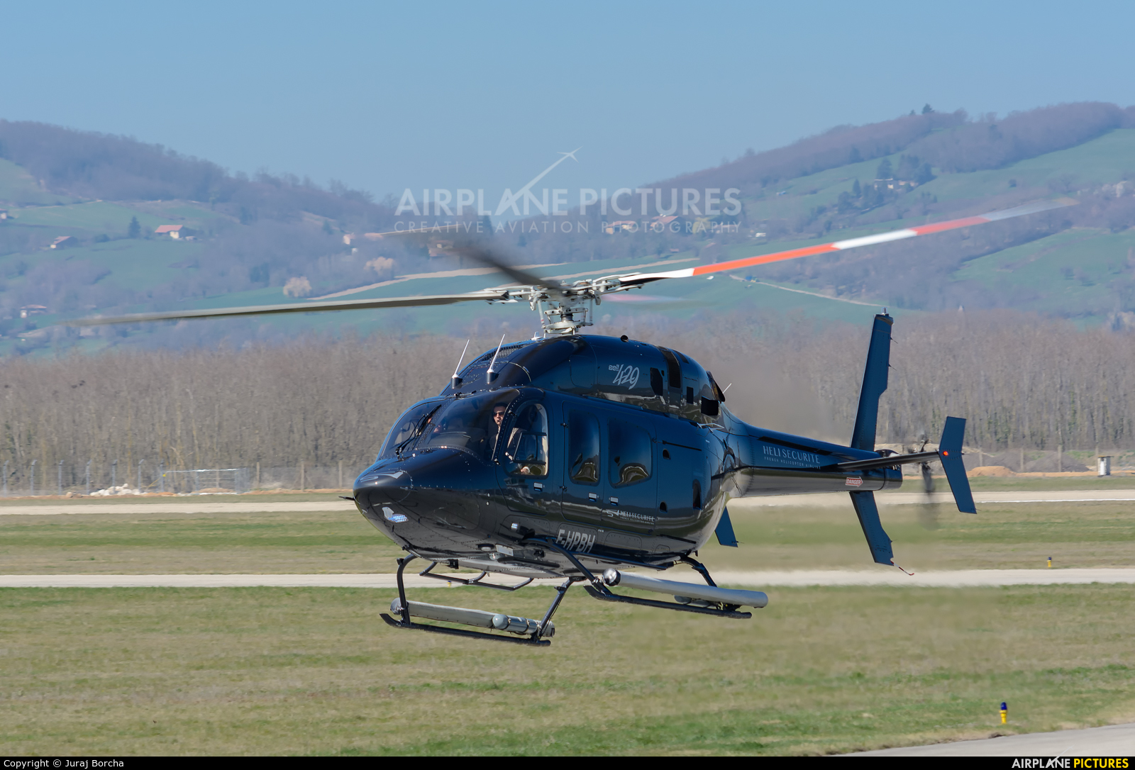 Heli Securite Helicopter Airline F-HPBH aircraft at Grenoble - Saint-Geoirs