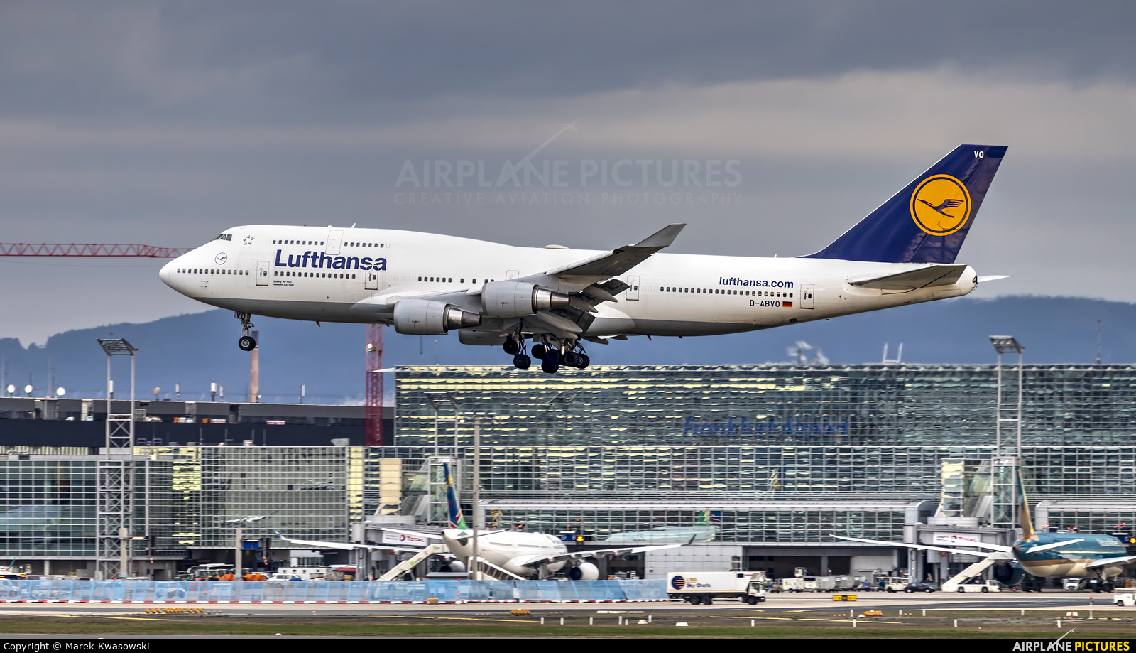 Lufthansa D-ABVO aircraft at Frankfurt