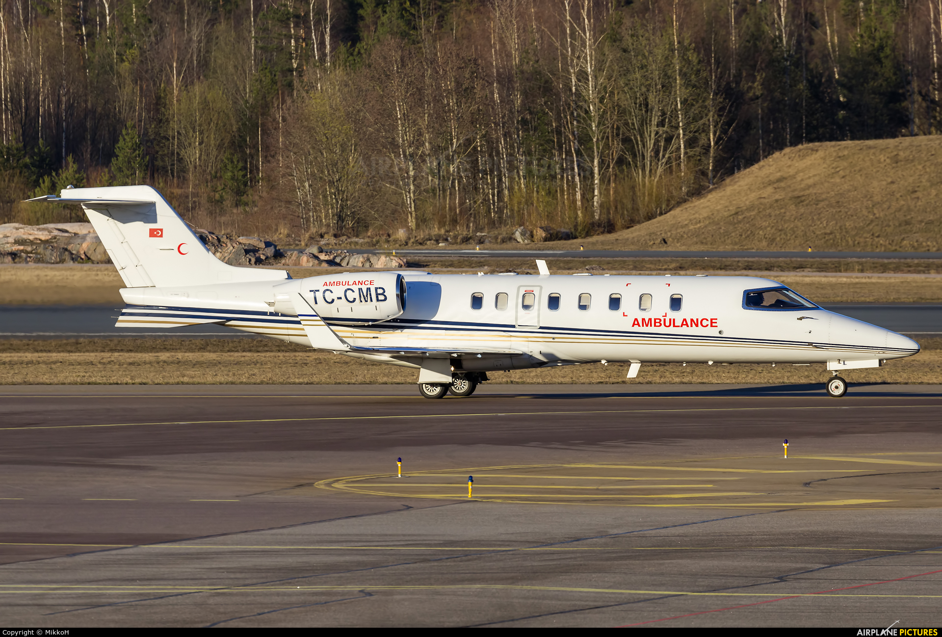 Turkey - Ministry of Health TC-CMB aircraft at Helsinki - Vantaa