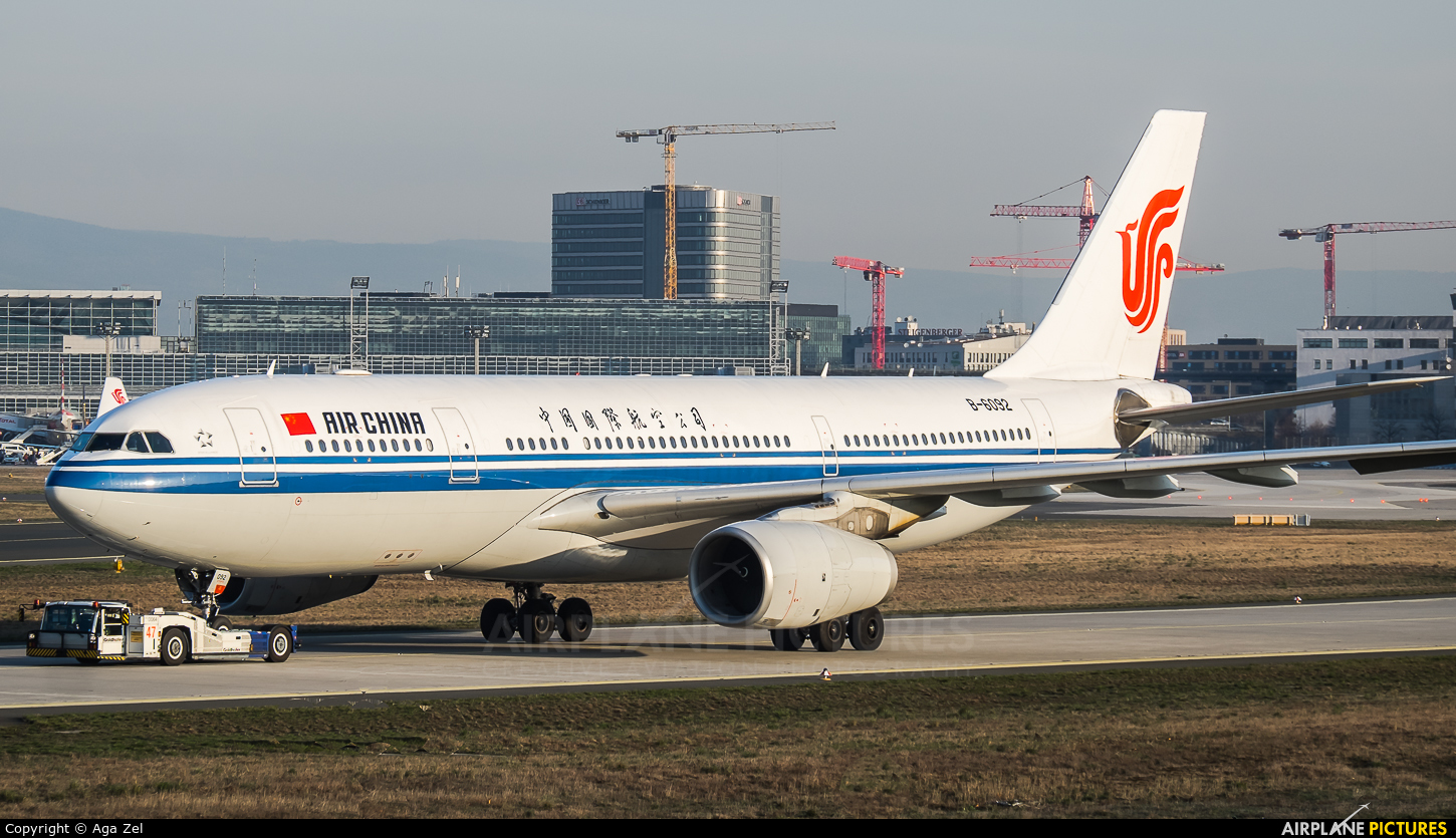 Air China B-6092 aircraft at Frankfurt