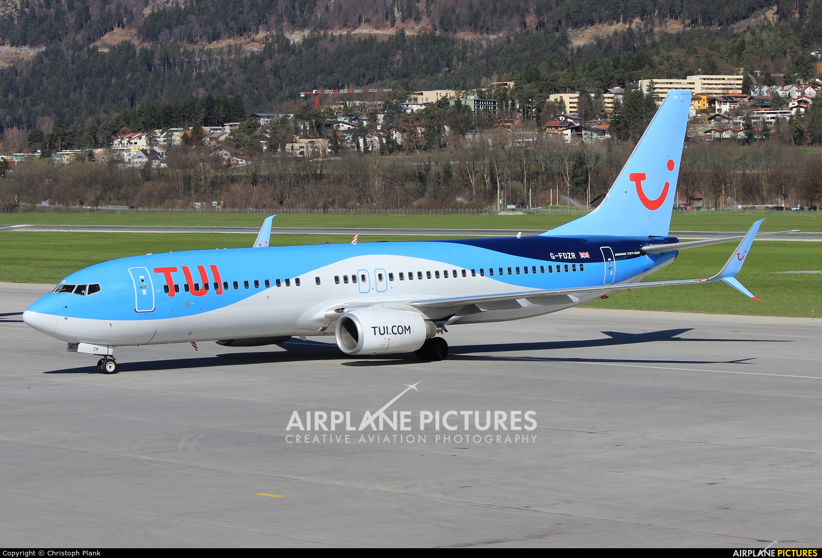 TUI Airways G-FDZR aircraft at Innsbruck