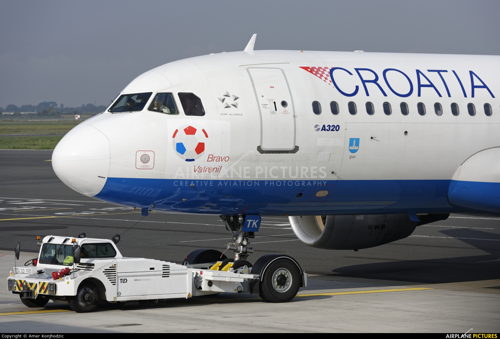 Croatia Airlines 9A-CTK aircraft at Zagreb