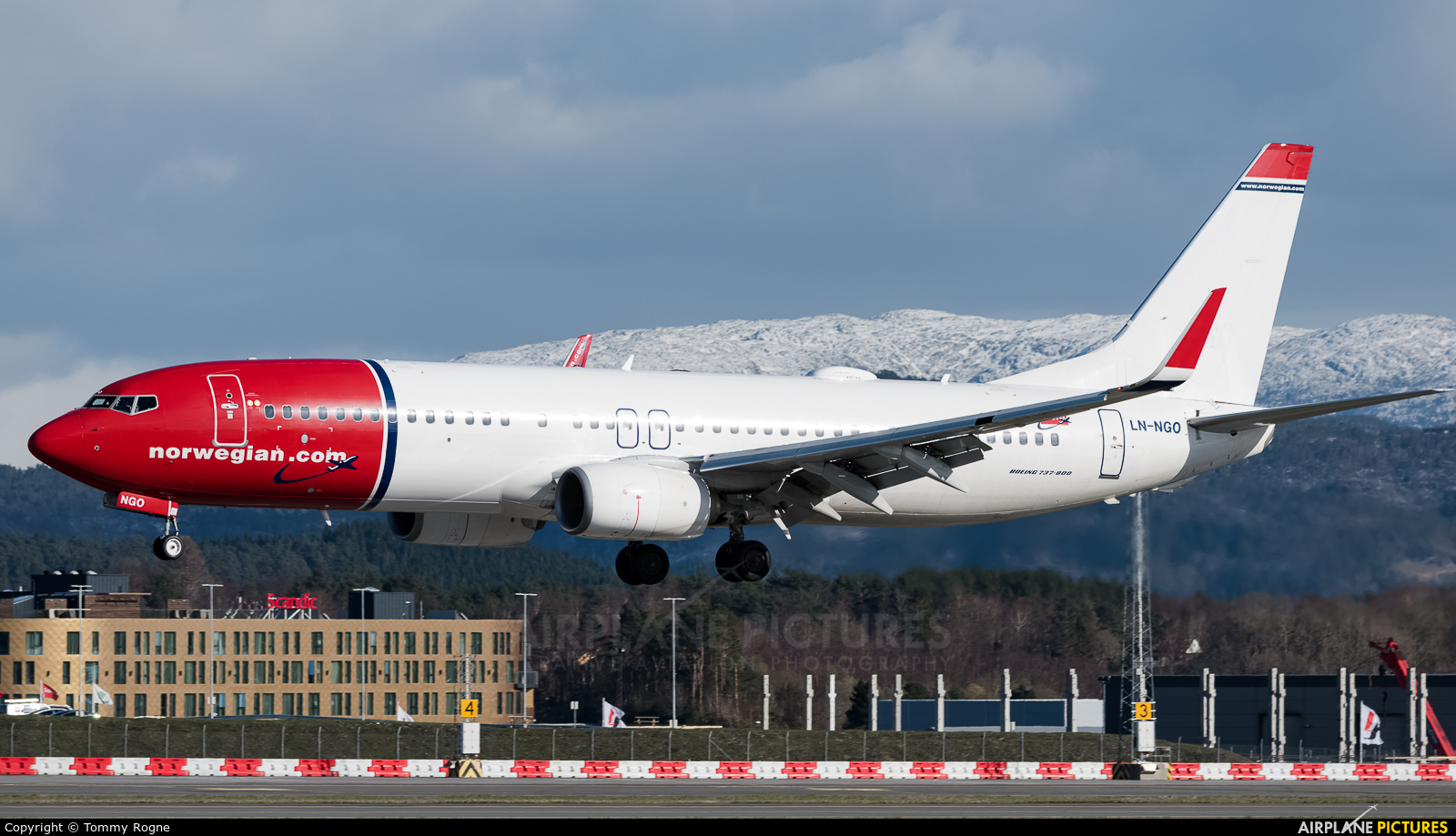 Norwegian Air Shuttle LN-NGO aircraft at Bergen - Flesland