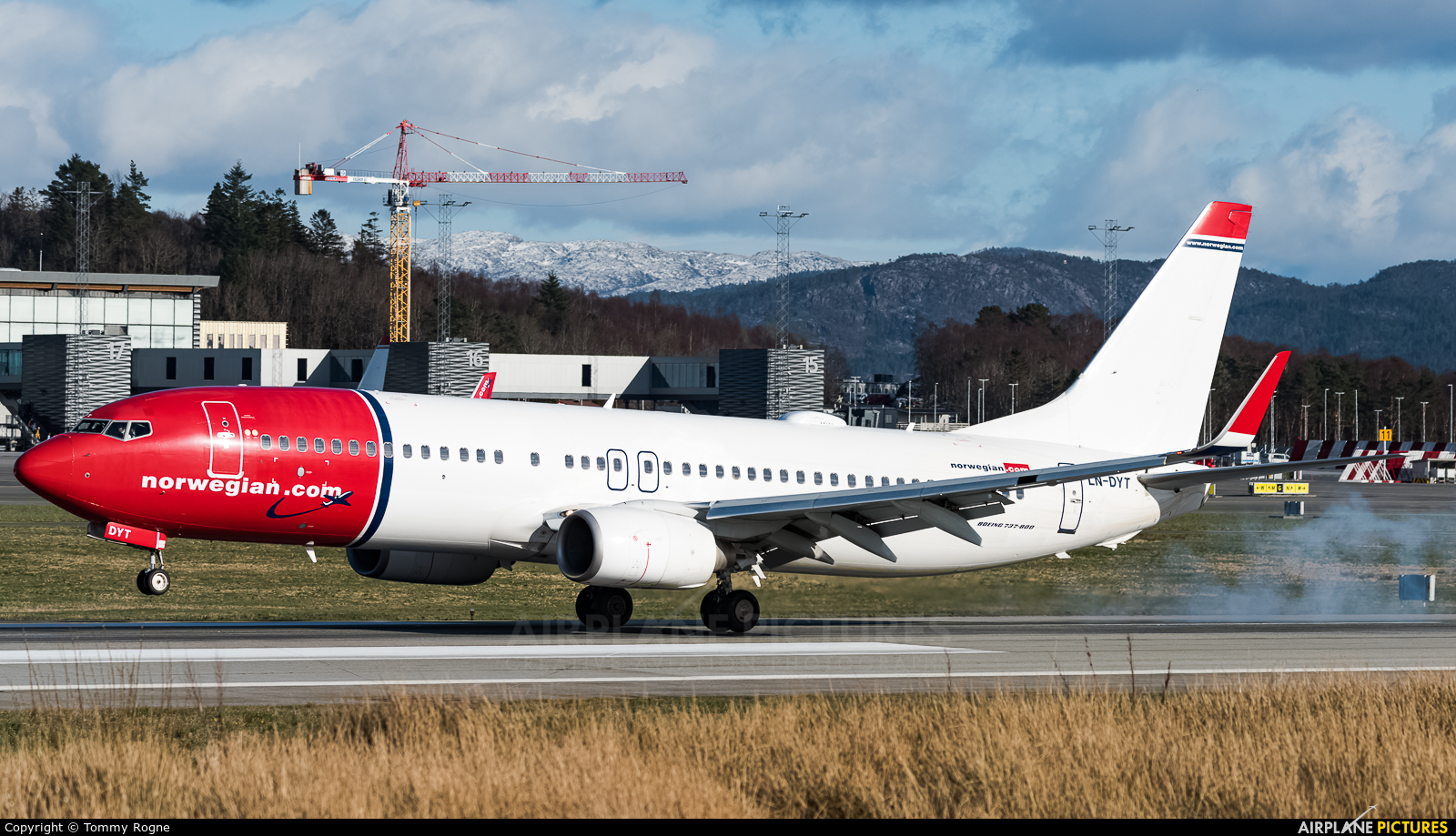 Norwegian Air Shuttle LN-DYT aircraft at Bergen - Flesland