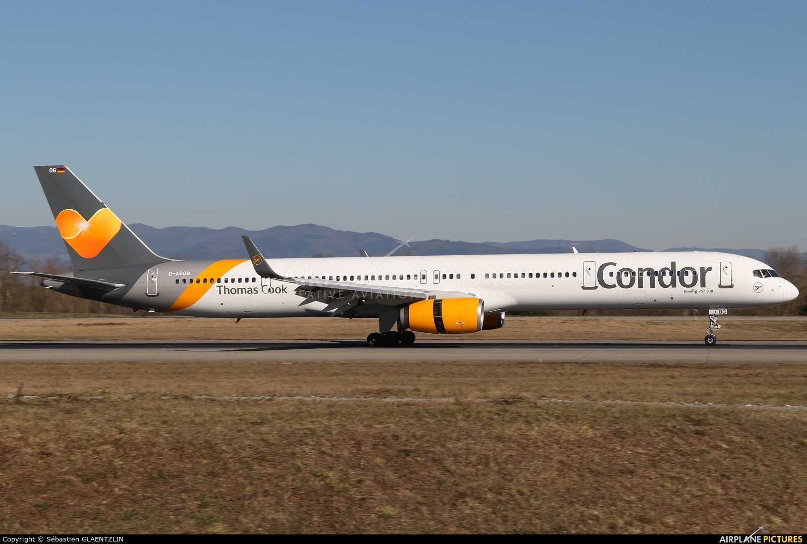 Condor D-ABOG aircraft at Basel - Mulhouse- Euro