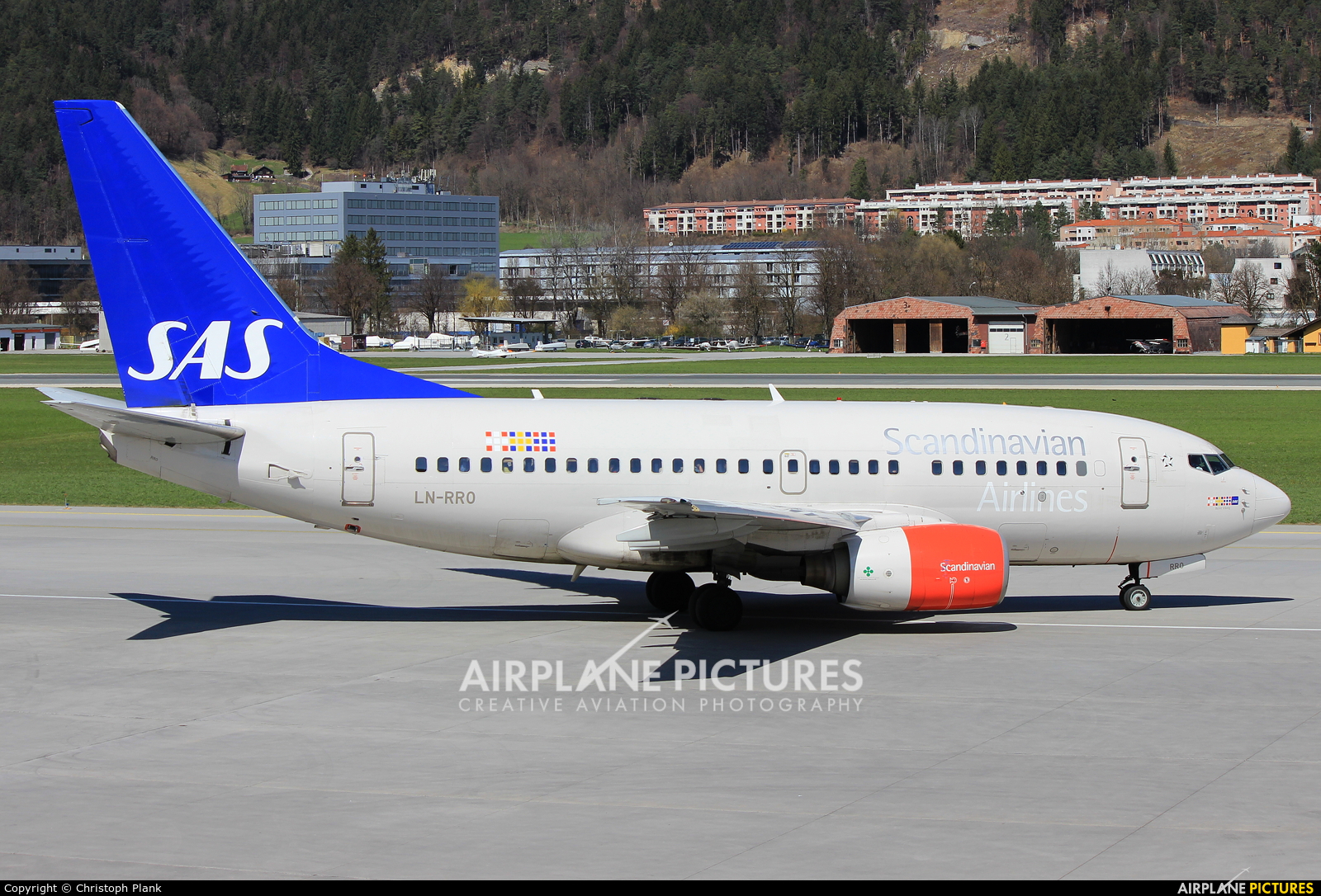 SAS - Scandinavian Airlines LN-RRO aircraft at Innsbruck