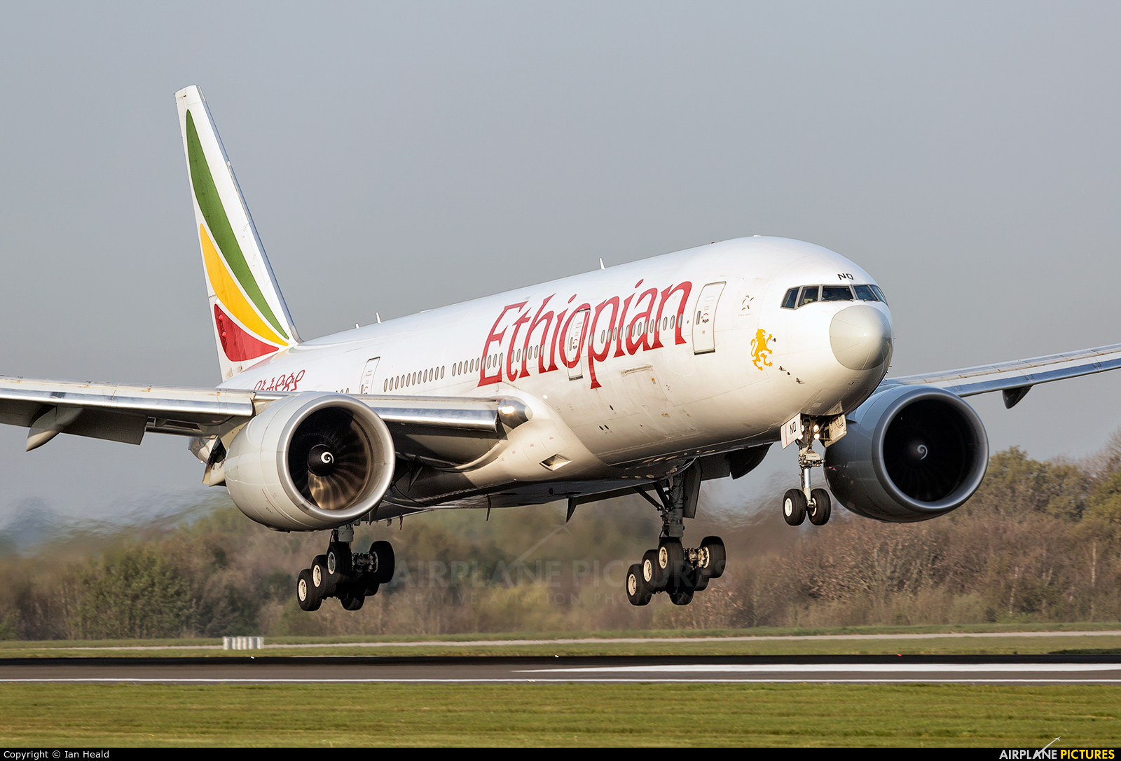 Ethiopian Airlines ET-ANO aircraft at Manchester