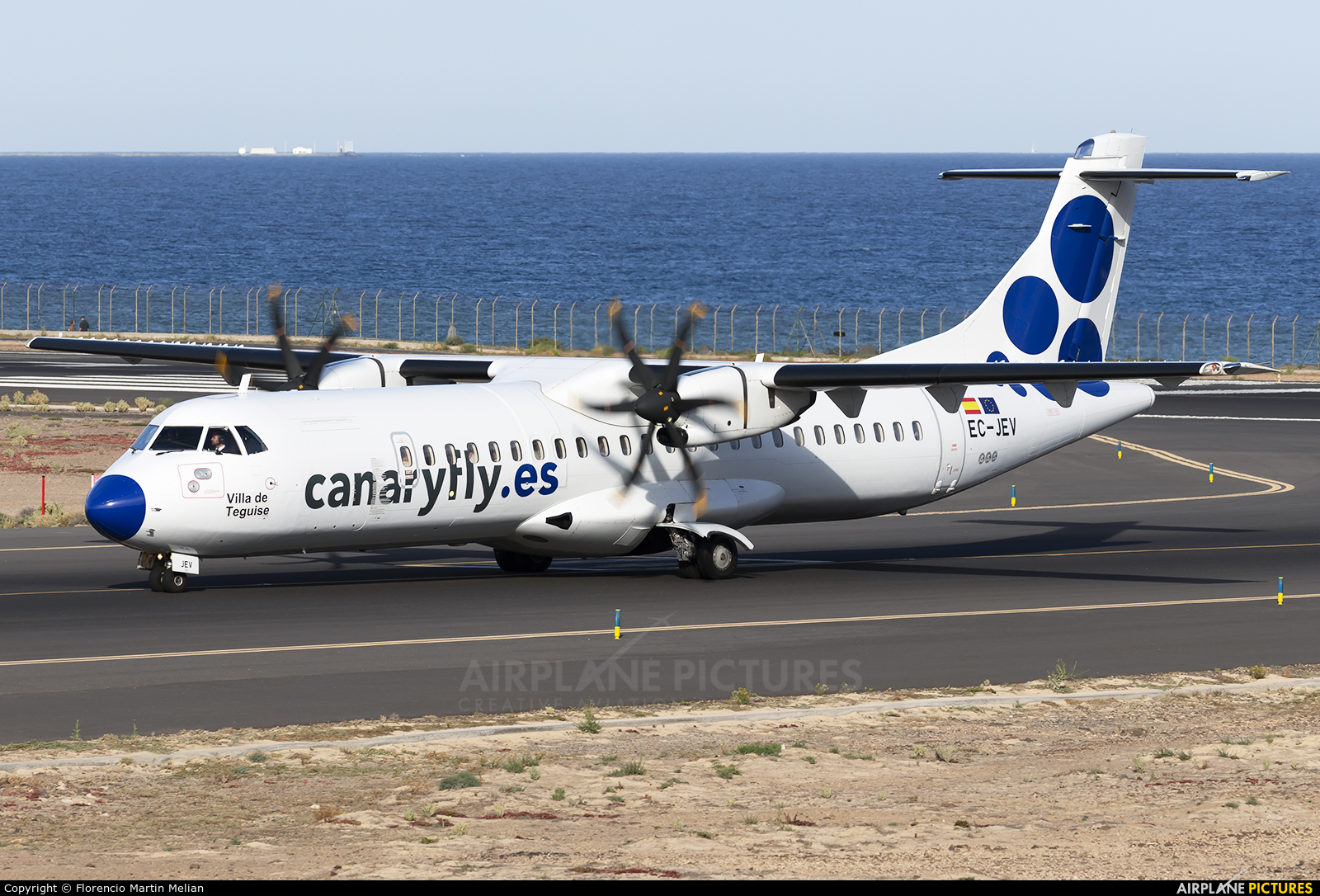 CanaryFly EC-JEV aircraft at Lanzarote - Arrecife