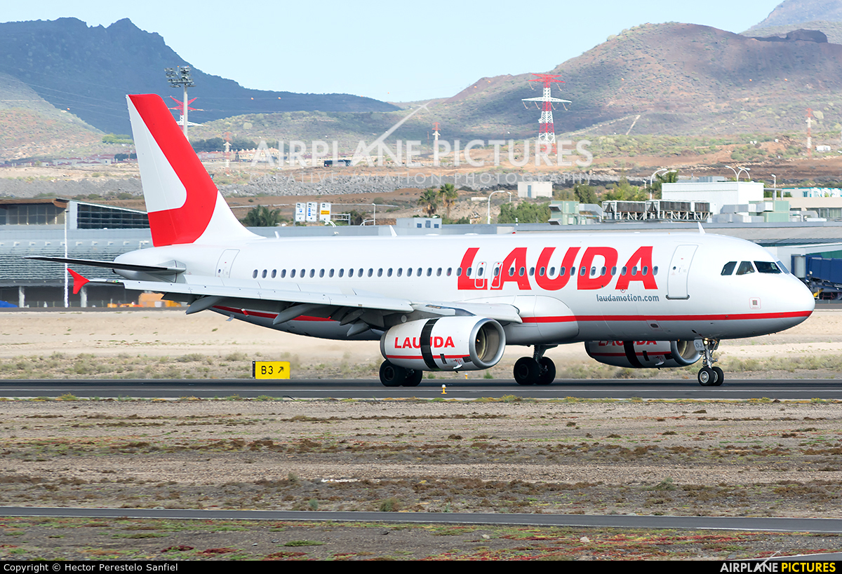 Lauda Air OE-LOJ aircraft at Tenerife Sur - Reina Sofia