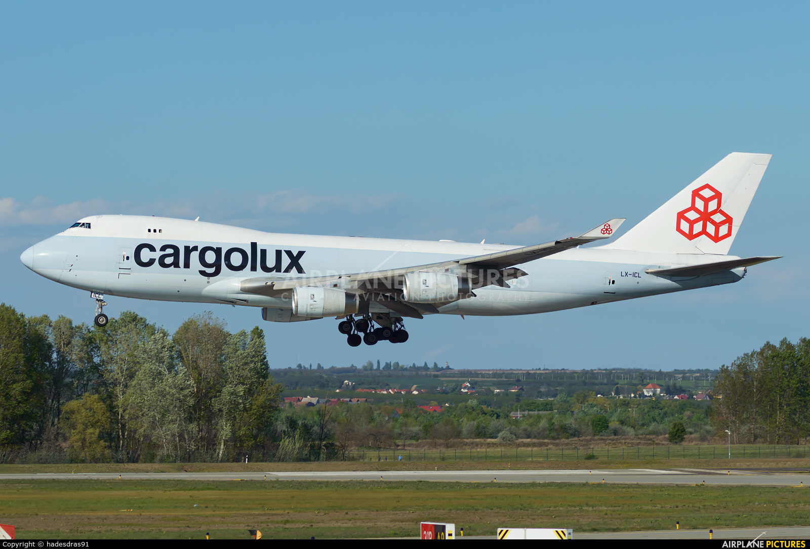 Cargolux LX-ICL aircraft at Budapest Ferenc Liszt International Airport