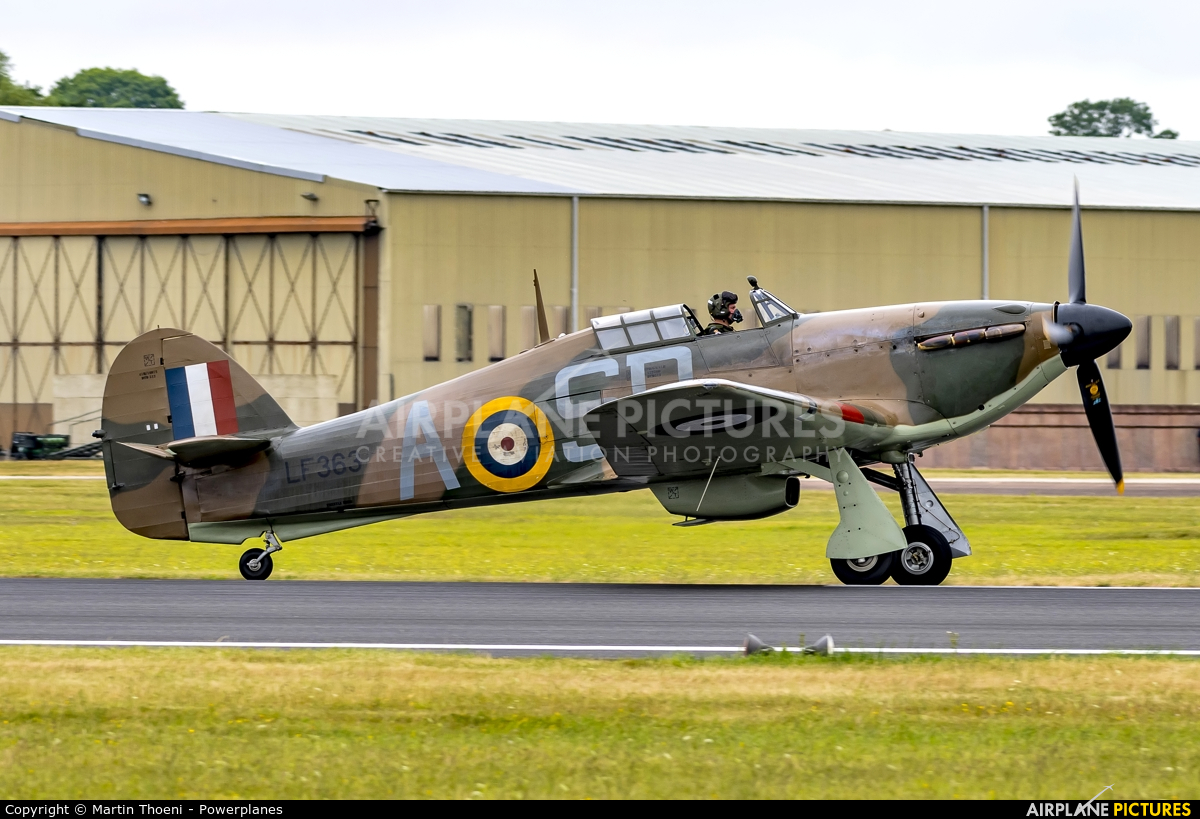 Royal Air Force "Battle of Britain Memorial Flight" LF363 aircraft at Fairford