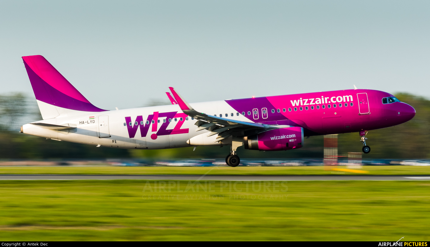 Wizz Air HA-LYD aircraft at Wrocław - Copernicus