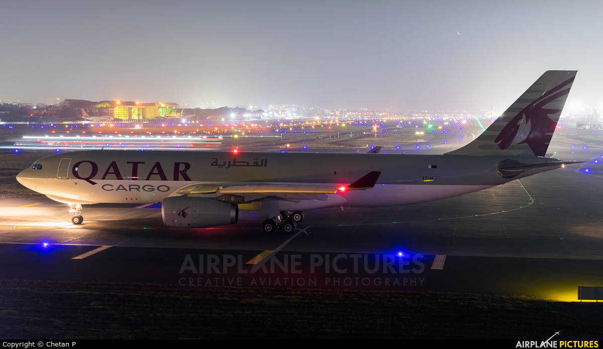Qatar Airways Cargo A7-AFJ aircraft at Mumbai - Chhatrapati Shivaji Intl