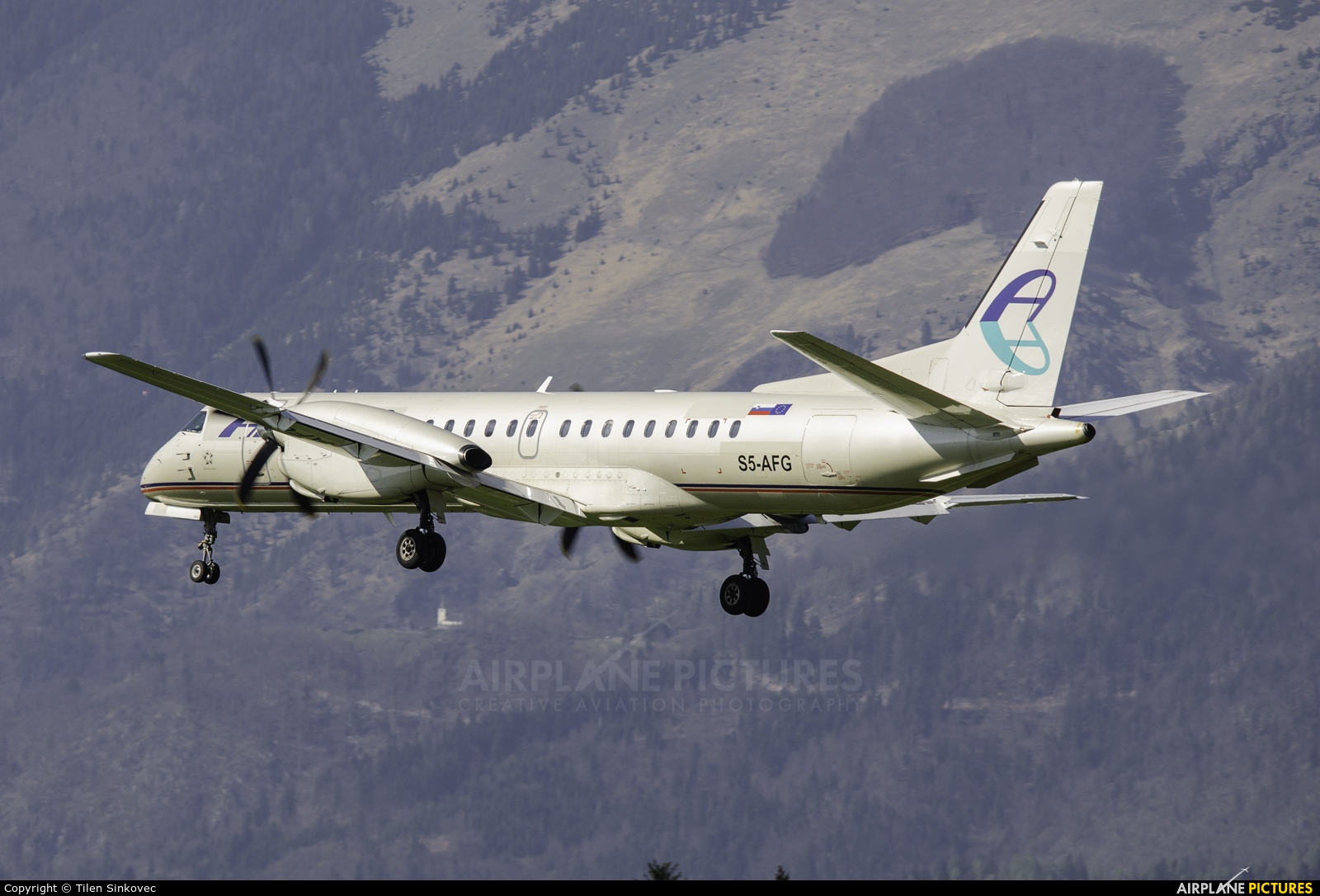 Adria Airways S5-AFG aircraft at Ljubljana - Brnik