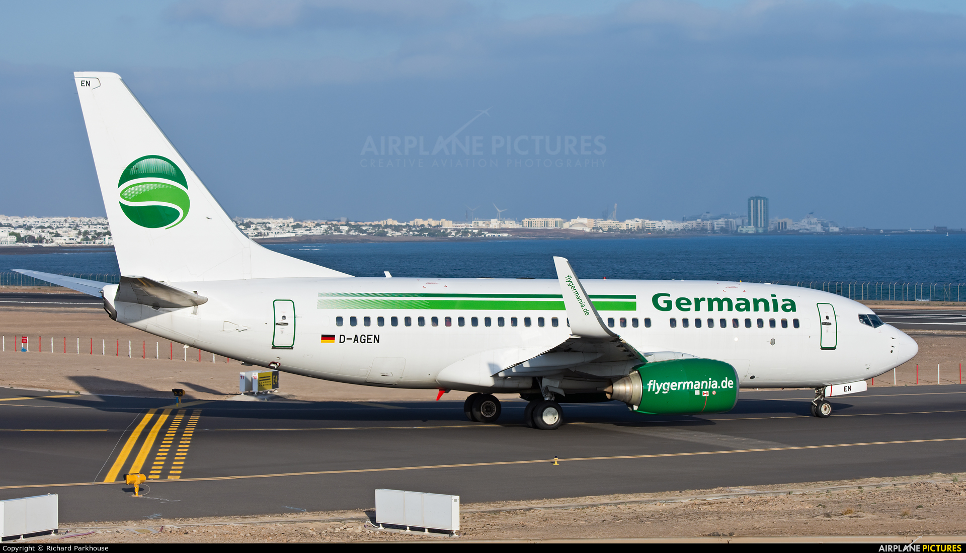 Germania D-AGEN aircraft at Lanzarote - Arrecife