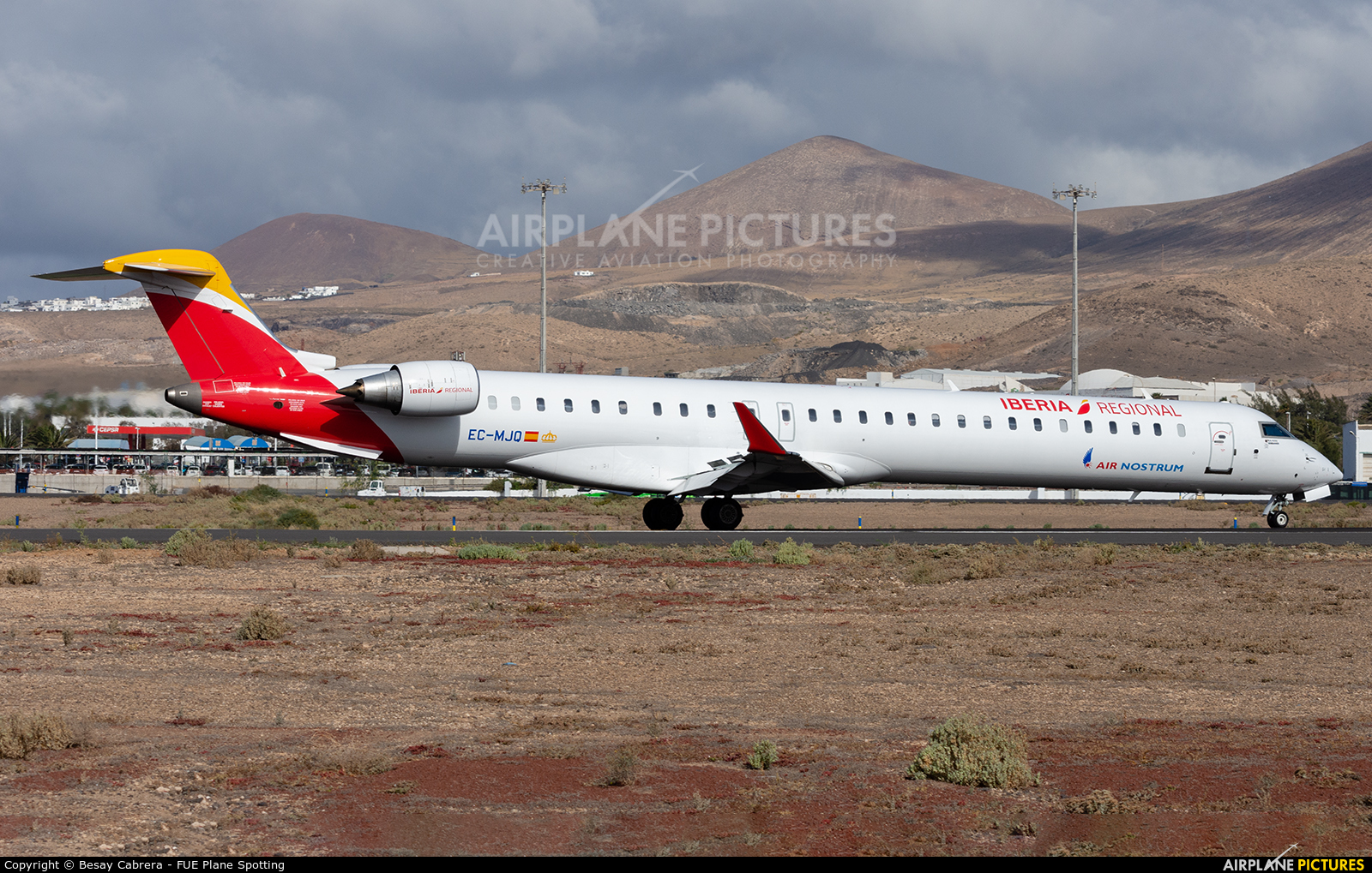 Air Nostrum - Iberia Regional EC-MJQ aircraft at Lanzarote - Arrecife