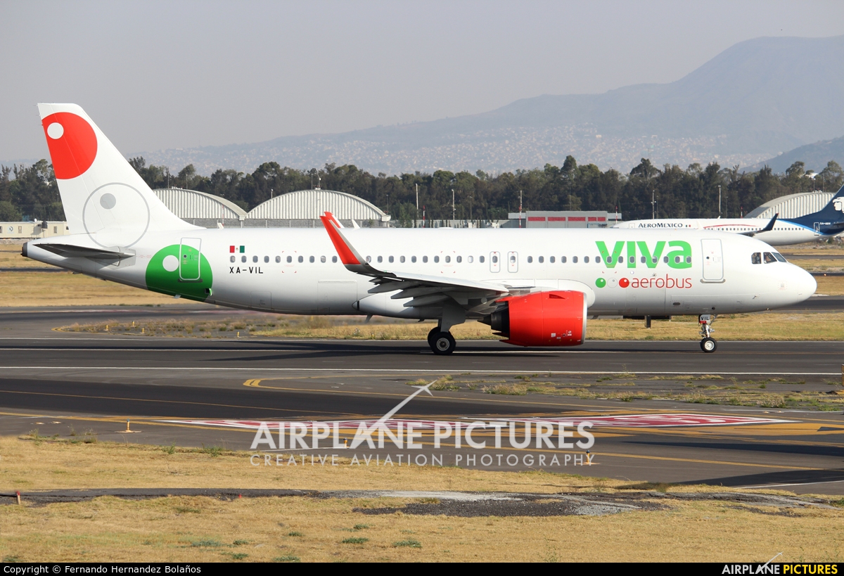VivaAerobus XA-VIL aircraft at Mexico City - Licenciado Benito Juarez Intl