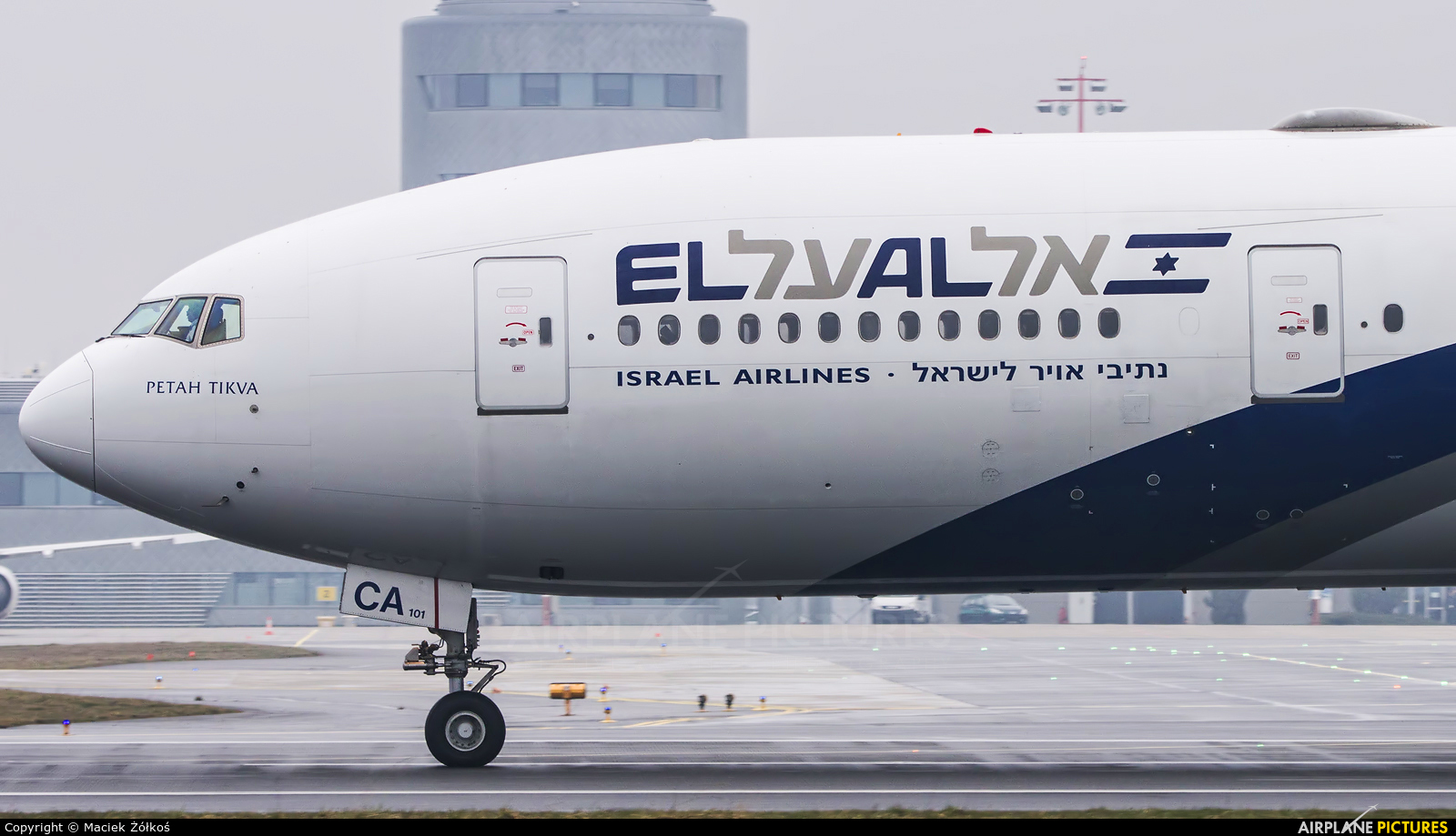 El Al Israel Airlines 4X-ECA aircraft at Rzeszów-Jasionka 