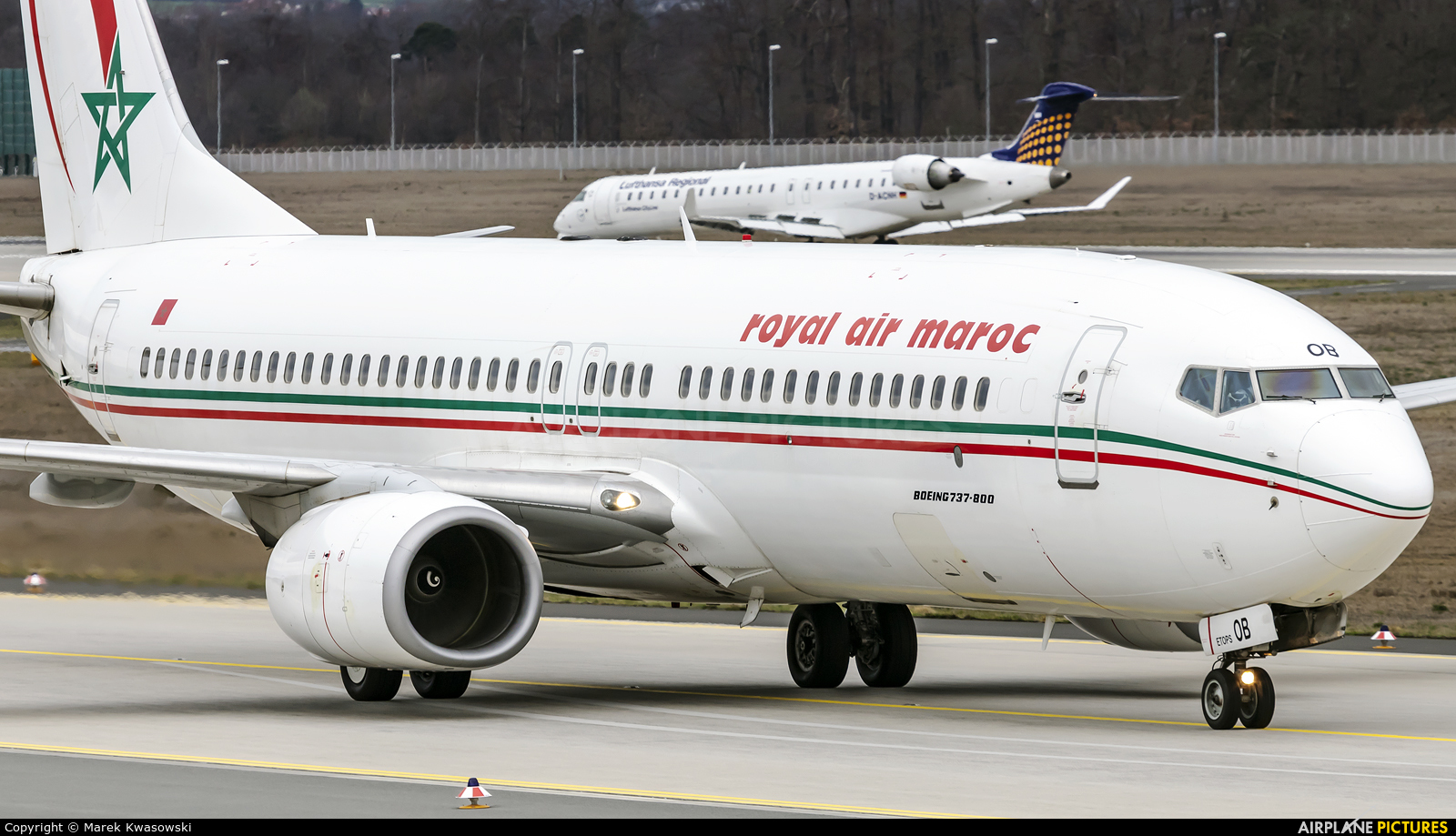 Royal Air Maroc CN-ROB aircraft at Frankfurt