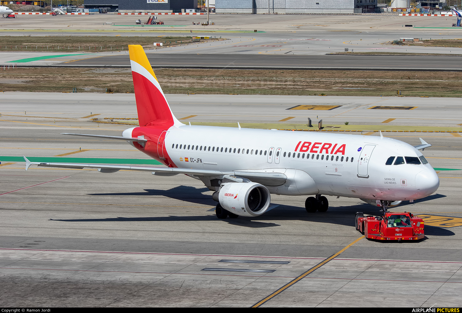Iberia EC-JFN aircraft at Barcelona - El Prat