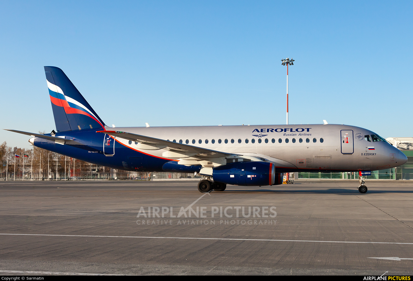 Aeroflot RA-89032 aircraft at Kazan