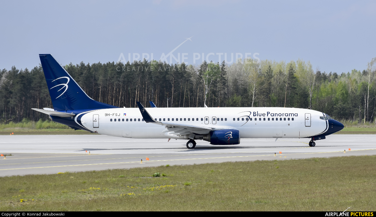 Blue Panorama Airlines 9H-FSJ aircraft at Katowice - Pyrzowice