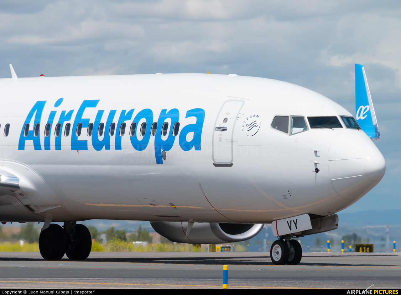 Air Europa EC-MVY aircraft at Madrid - Barajas