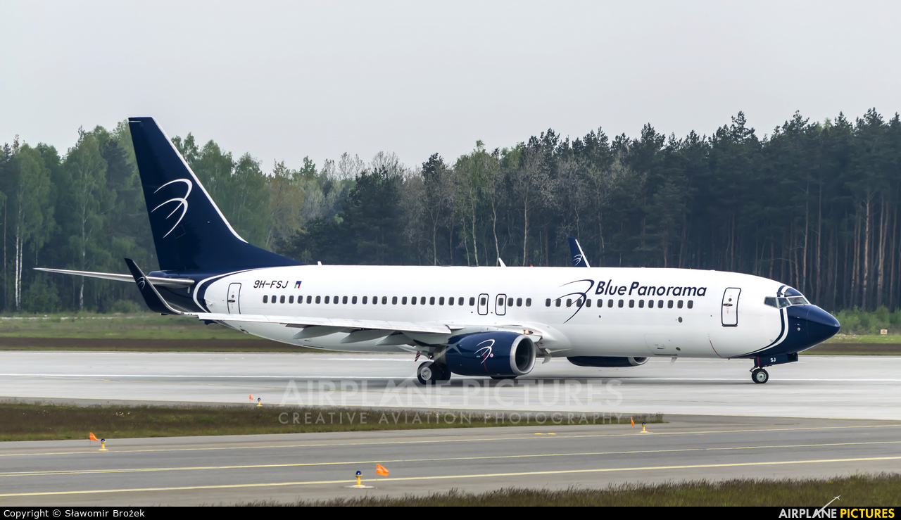 Blue Panorama Airlines 9H-FSJ aircraft at Katowice - Pyrzowice