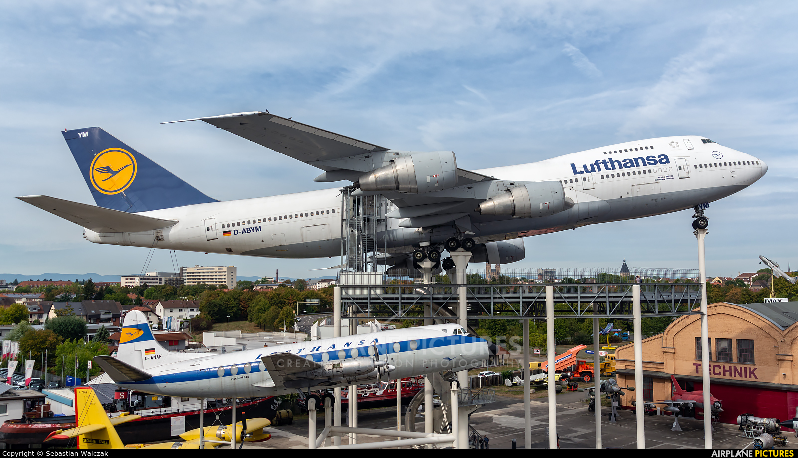 Lufthansa D-ABYM aircraft at Speyer, Technikmuseum