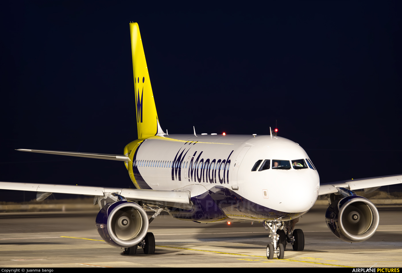 Monarch Airlines G-ZBAU aircraft at Tenerife Sur - Reina Sofia