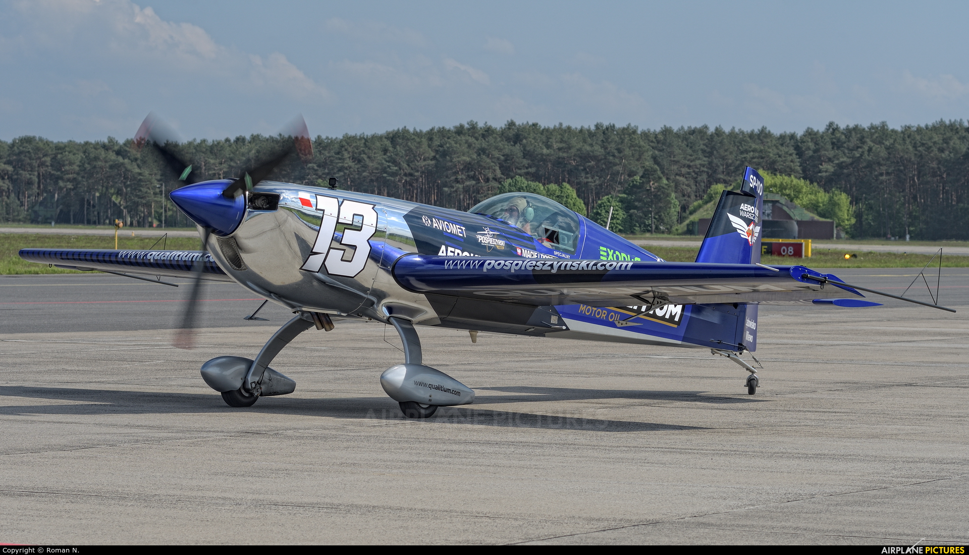 Maciej Pospieszyński - Aerobatics SP-YOO aircraft at Bydgoszcz - Szwederowo