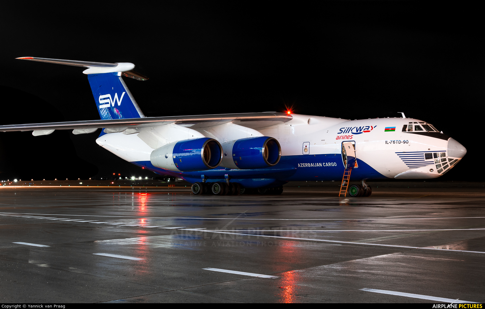 Silk Way Airlines 4K-AZ100 aircraft at Brussels - Zaventem