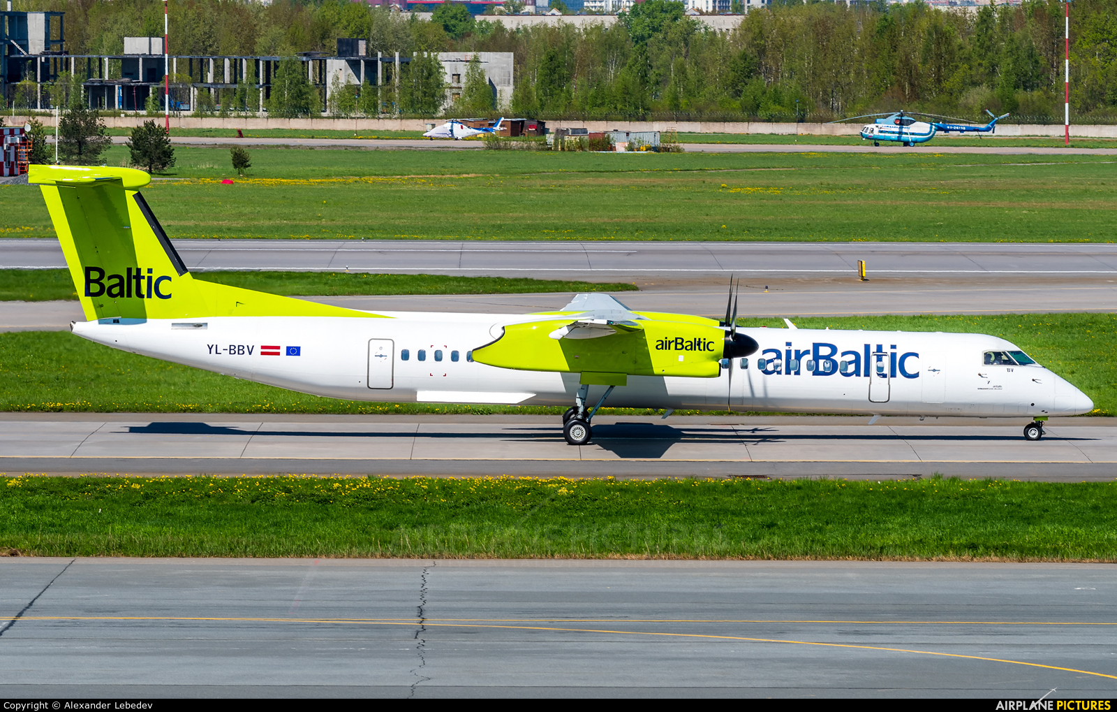 Air Baltic YL-BBV aircraft at St. Petersburg - Pulkovo