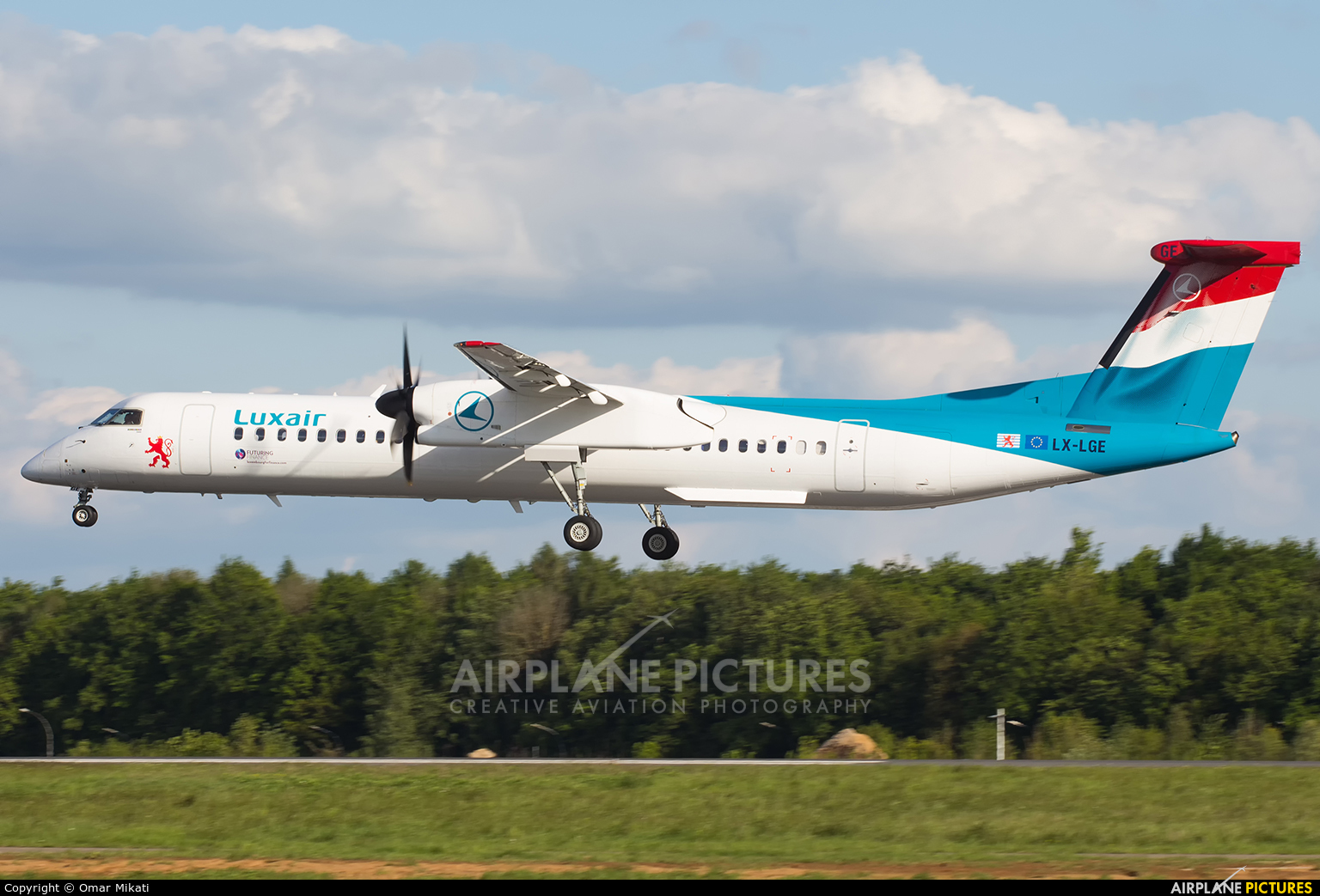 Luxair LX-LGE aircraft at Luxembourg - Findel