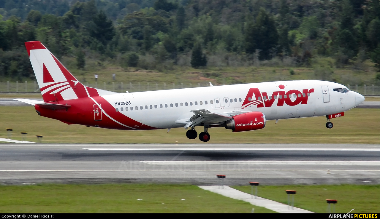 Avior Airlines YV2928 aircraft at Medellin - Jose Maria Cordova Intl