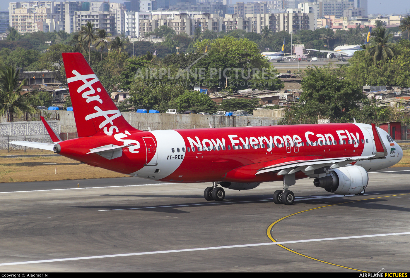 AirAsia (India) VT-RED aircraft at Mumbai - Chhatrapati Shivaji Intl