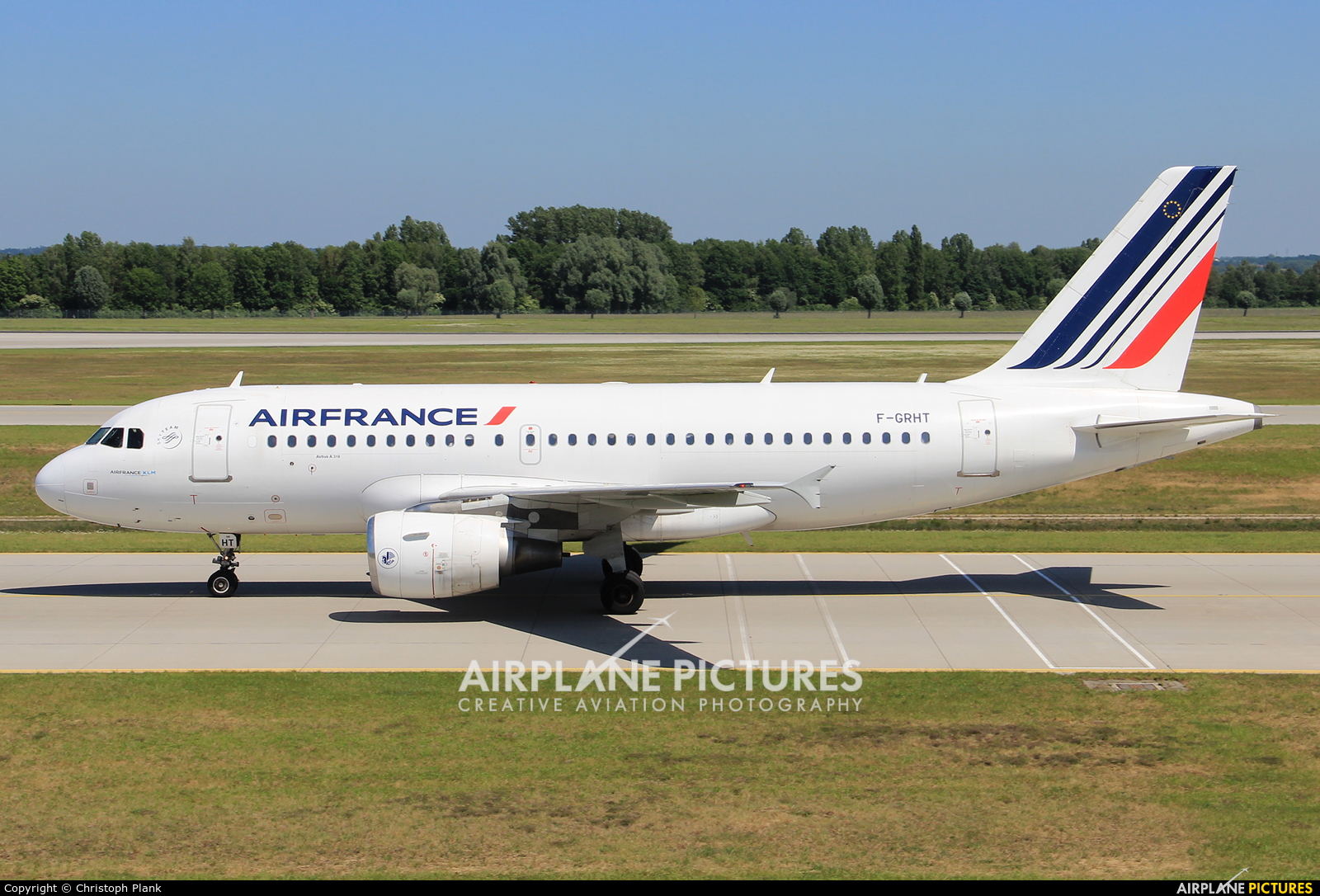 Air France F-GRHT aircraft at Munich