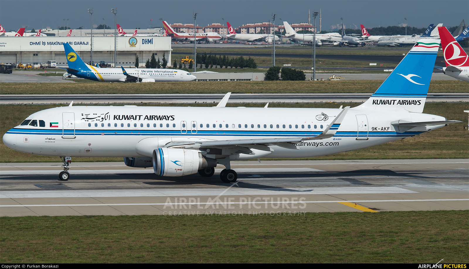 Kuwait Airways 9K-AKF aircraft at Istanbul - Ataturk