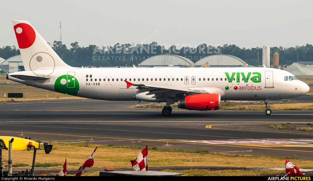 VivaAerobus XA-VAB aircraft at Mexico City - Licenciado Benito Juarez Intl